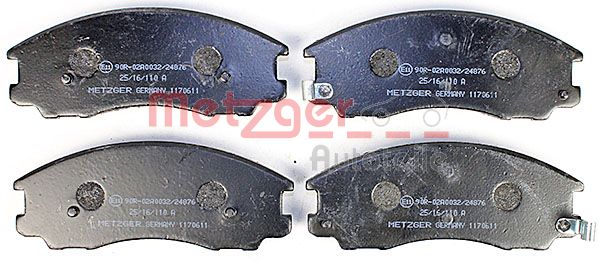 METZGER 1170611 Bremsbelagsatz, Scheibenbremse